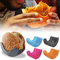 (Pack of 3) Burger Holder Clip Retractable Reusable Washable Food Grade Silicone Sandwich Clip Burger Holder Box