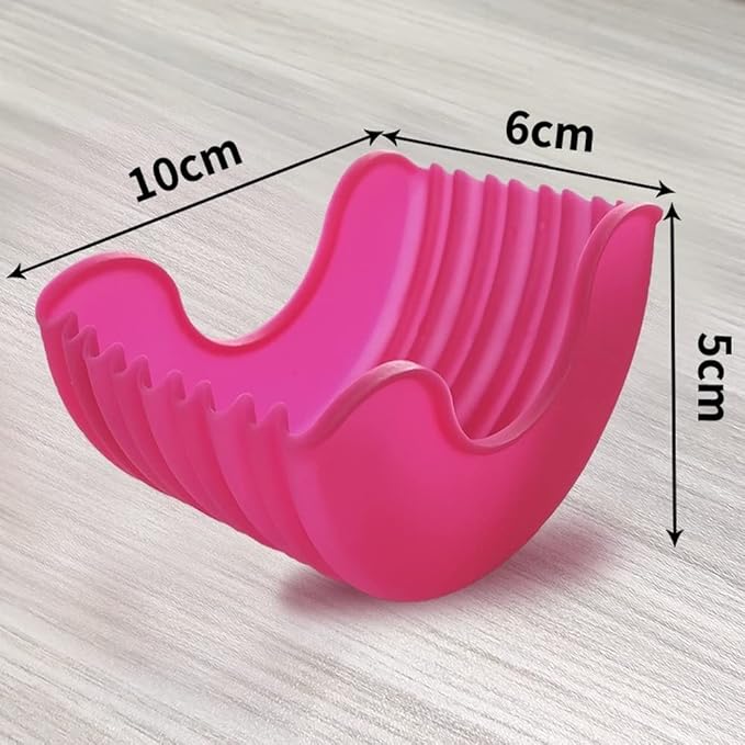 (Pack of 3) Burger Holder Clip Retractable Reusable Washable Food Grade Silicone Sandwich Clip Burger Holder Box