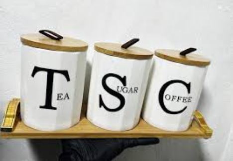 3Pcs Ceramic Jar Set