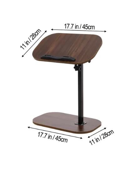 Height Adjustable C Shaped Side Table
