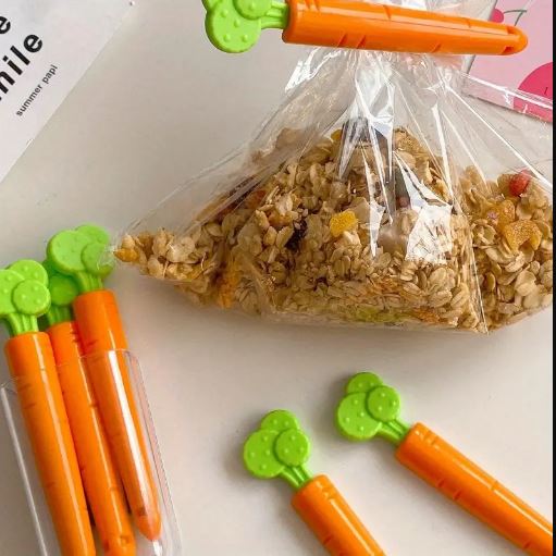 5Pcs Carrot Shape Food Sealing Clip