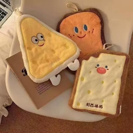 1Pc Cute Cartoon Character Hanging Towel, Absorbent Handkerchief Fabulous Cleaning for Step and Hand Puff