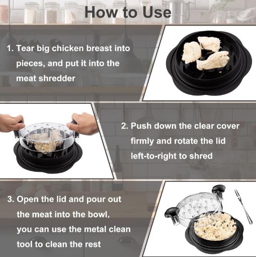 Chicken Shredder Large Chicken Breast Shredder Tool