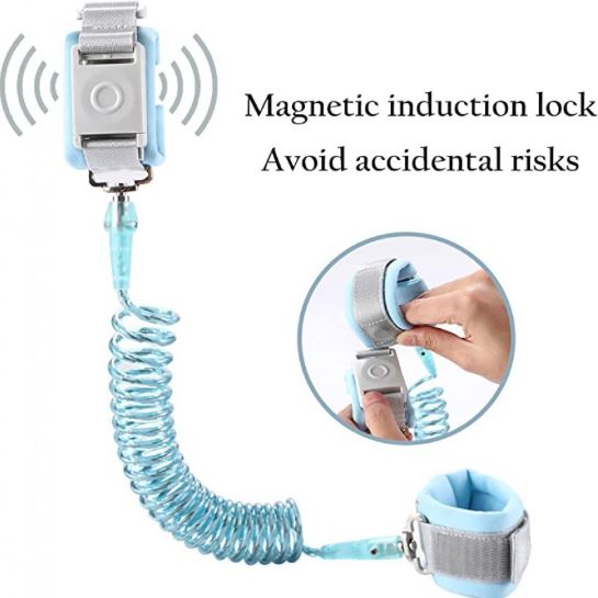 Child Safety Wristband with 360° Rotating Cuff - Secure & Comfortable Anti-Lost Wrist Link for Toddlers