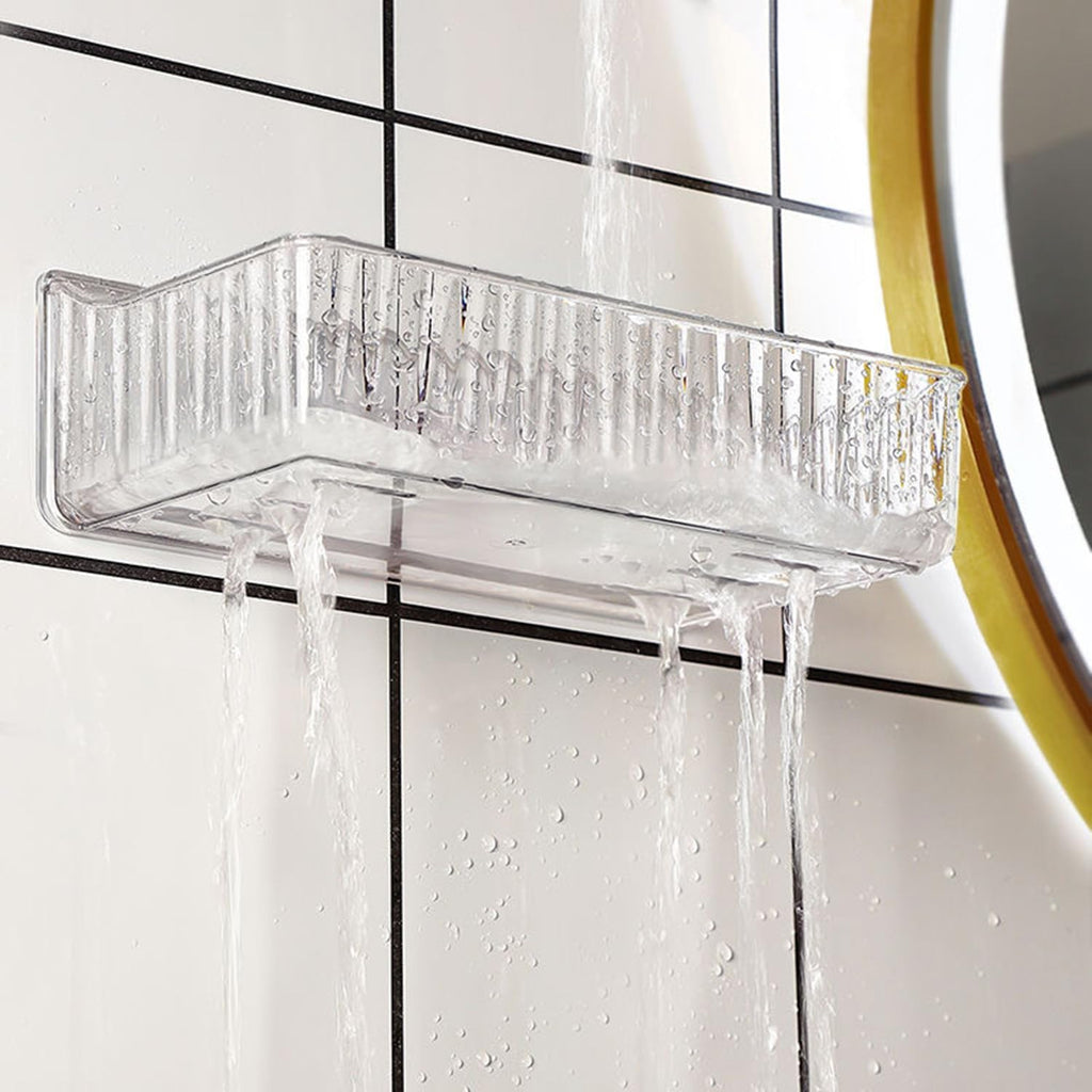 1Pc Clear Acrylic Bathroom Shelves for Skincare and Cosmetics Storage
