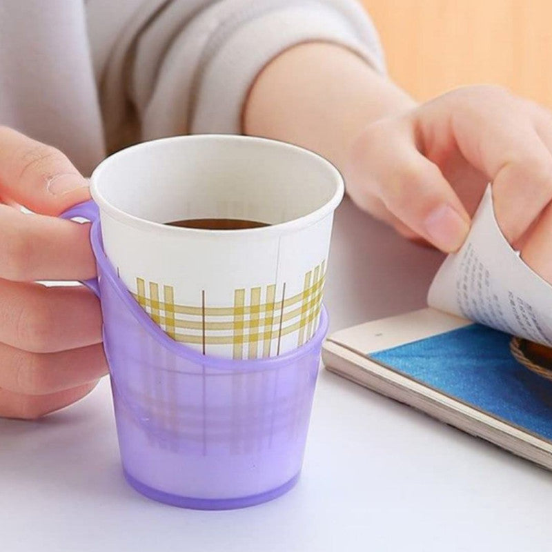 (Pack Of 6) Beverage Holder Coffee Cup Holder, Plastic Cup Stand for Hot Tea, Coffee