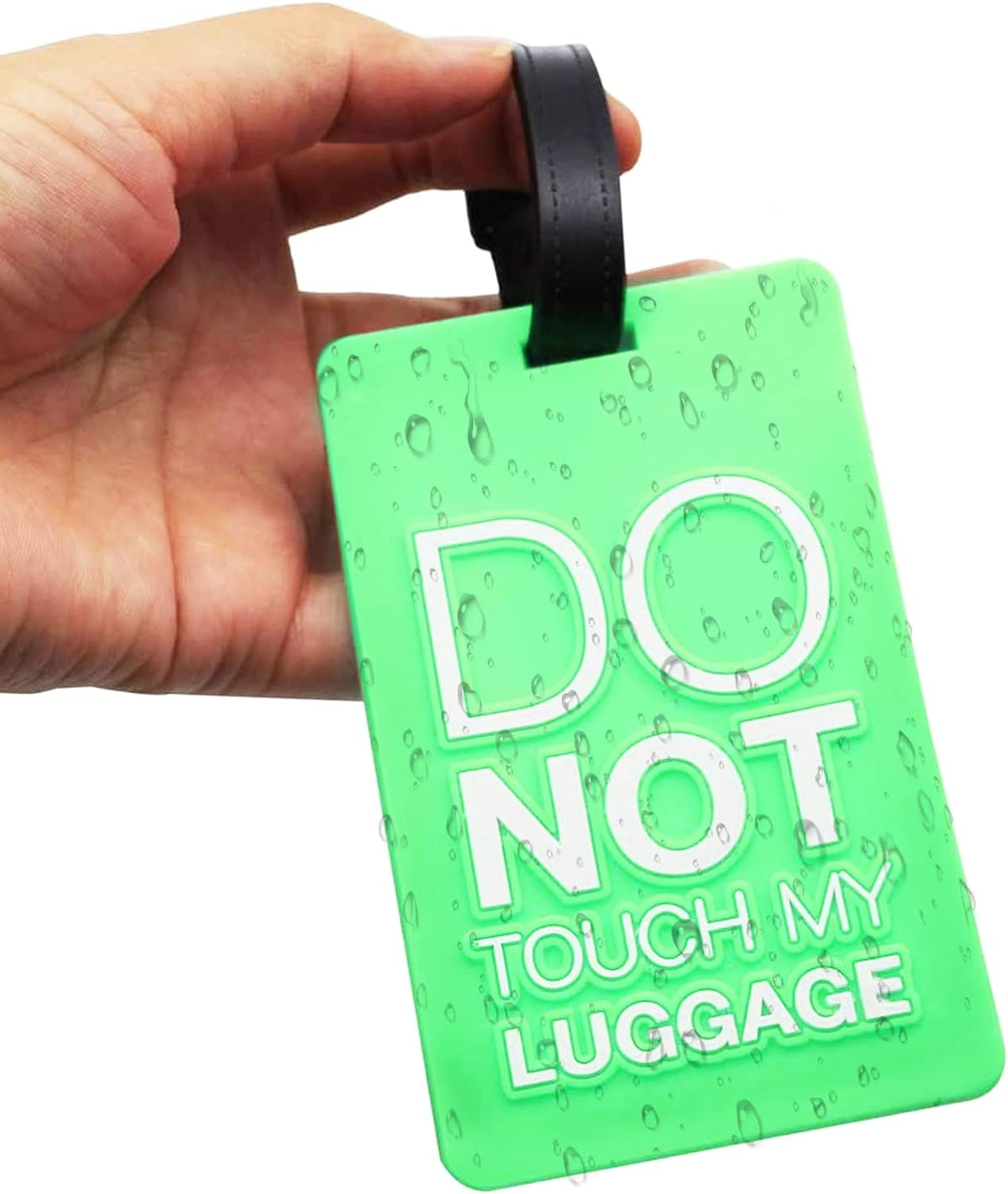 1pc Colorful Flexible PVC Travel ID Labels Name Card Holder, Secure Suitcase Luggage Tags