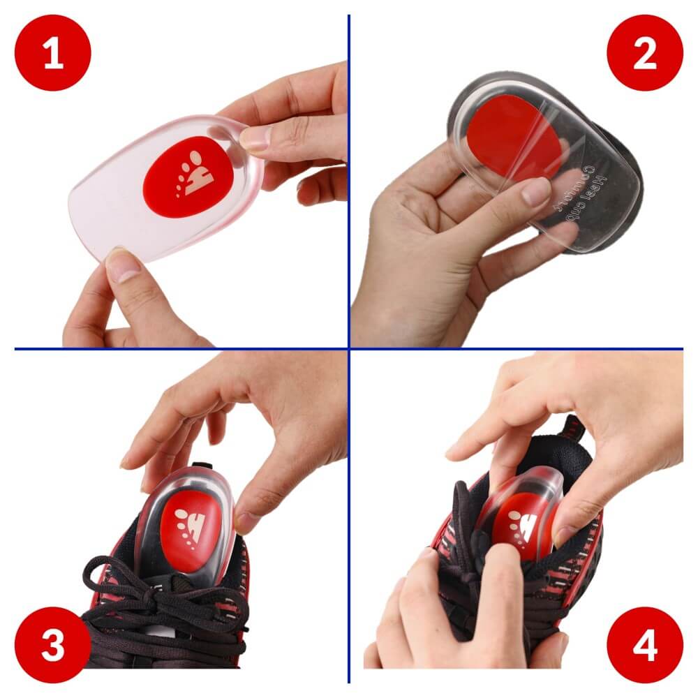 Comfort Gel Heel Cushions for Men and Women Cushion Pad for Heels