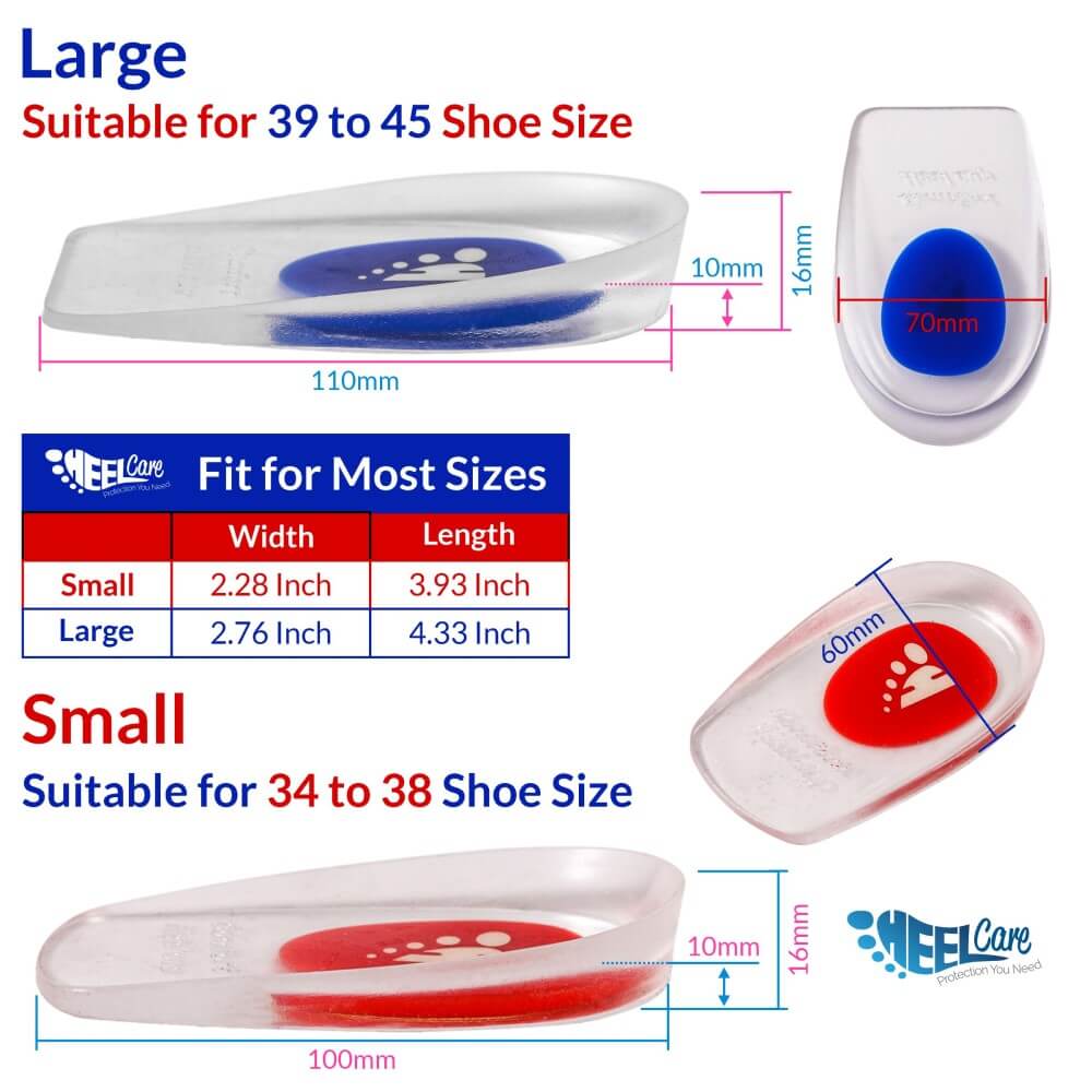 Comfort Gel Heel Cushions for Men and Women Cushion Pad for Heels