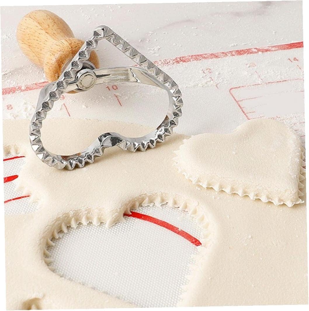 Cookie Stamp Cutter with Wooden Handle, Fondant Press Mold Cutter