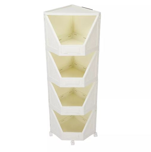 Corner Storage Cabinet Shelf for Bedroom Home