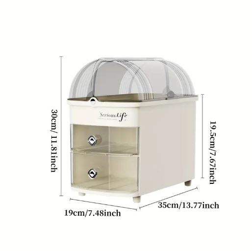 Makeup Organizer Large Capacity Lightweight Luxury Skincare Storage Box Multilayer Lipstick Box Shelf