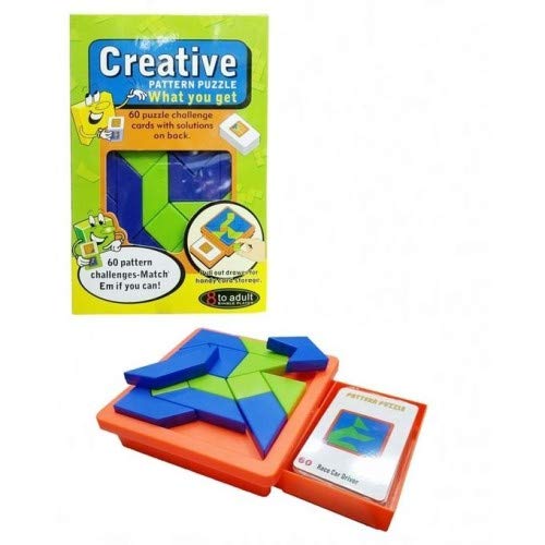 Creative Pattern Puzzle Game Blocks, 60 Pattern Challenge For Kids
