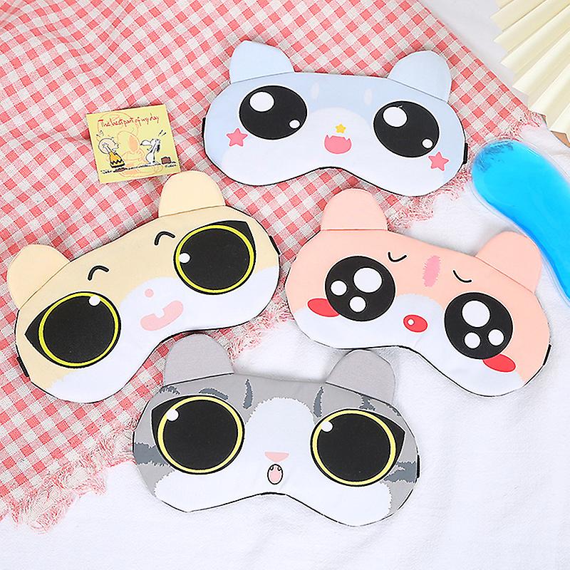 Cute Cartoon Sleep Shading Eye Mask Hot And Cold Compress Ice Eye