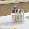 Cutlery Rack Stand, Kitchen Cutlery Holder, Utensil Holder with Large Capacity, Kitchen Utensils Organizer, Dishwasher Chopstick Basket, Tableware Holder Box for Home Decor