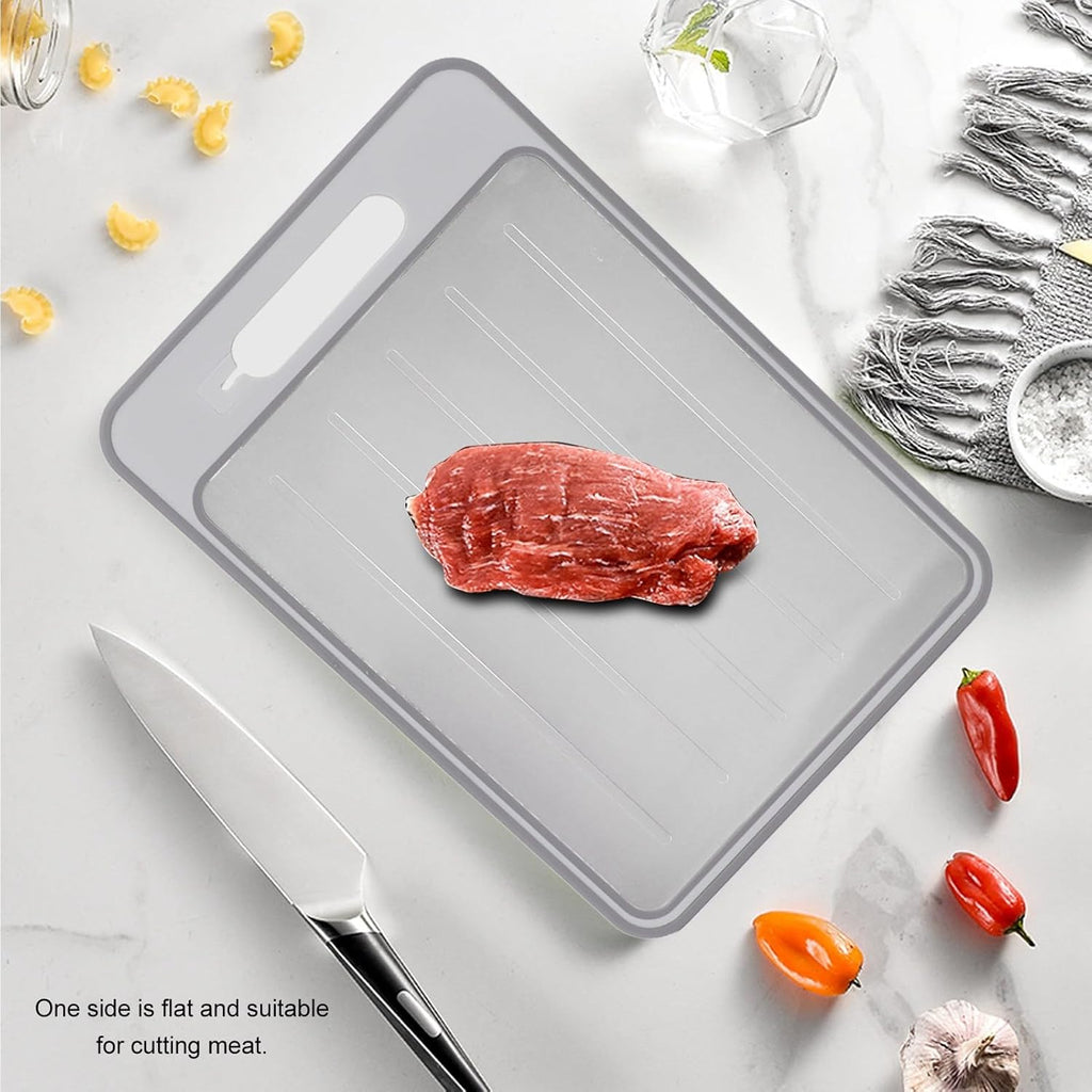 Defrosting Cutting Board, Double Sided Chopping Board Rapid Thawing for Kitchen Cooking