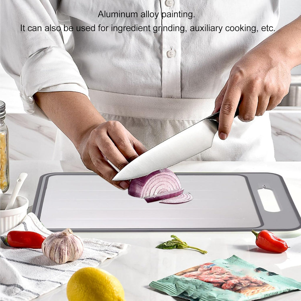 Defrosting Cutting Board, Double Sided Chopping Board Rapid Thawing for Kitchen Cooking