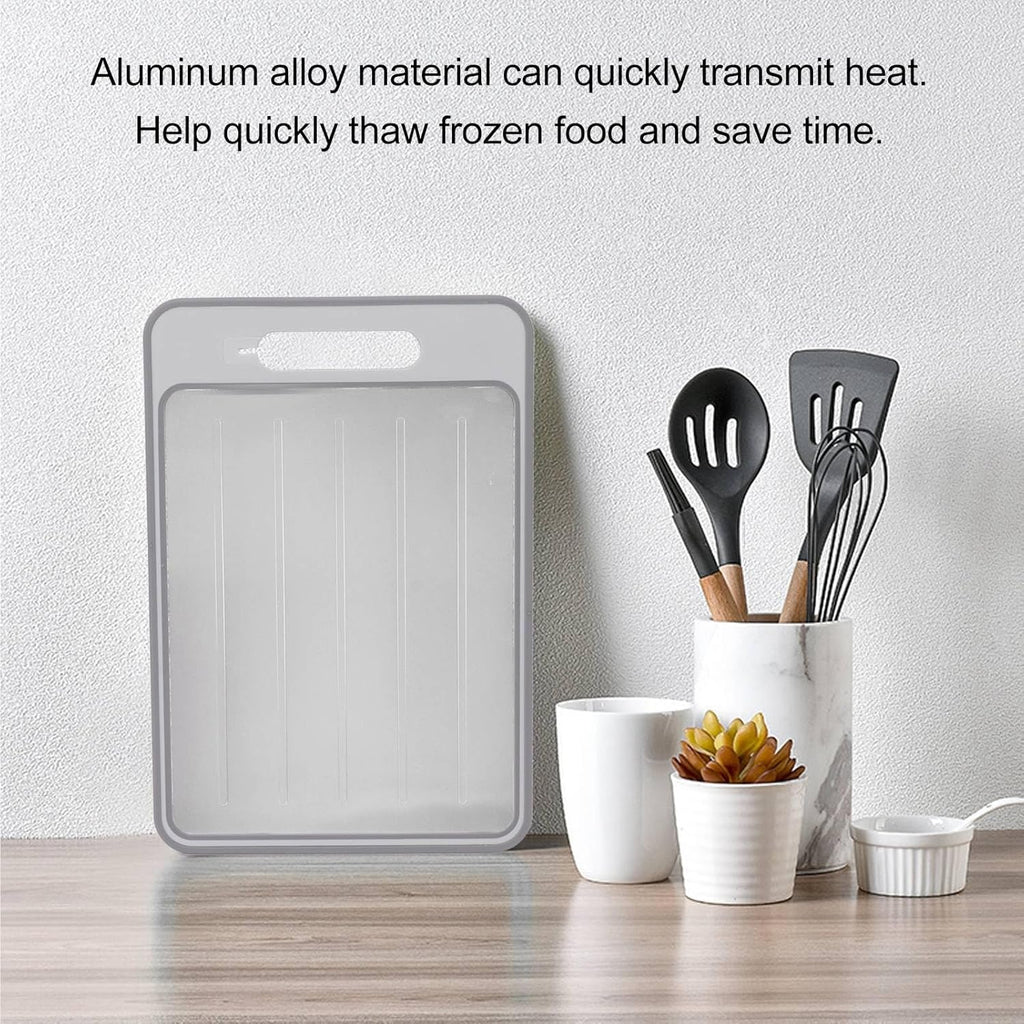 Defrosting Cutting Board, Double Sided Chopping Board Rapid Thawing for Kitchen Cooking