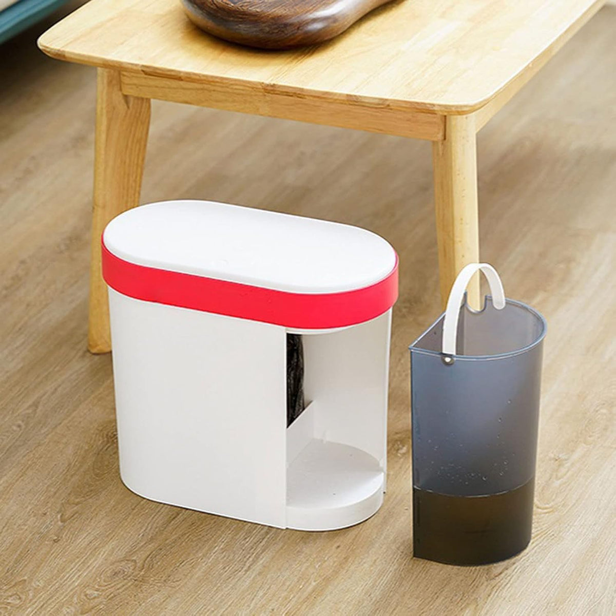 Waste Bin Household Garbage Can With Lid, Detachable Garbage Can