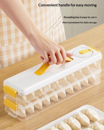 Refrigerator Storage Box Dumplings Donuts Box Organizer for Fridge Multi layers Kitchen Storage & Organization Food Storage Containers