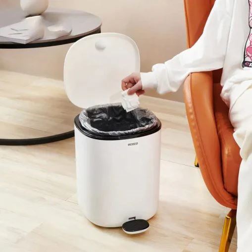ECOCO Pedal Trash Can, 11L Ecoco Waste Bin