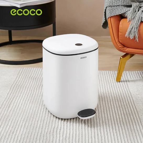 ECOCO Pedal Trash Can, 11L Ecoco Waste Bin