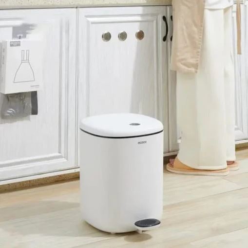 ECOCO Pedal Trash Can, 11L Ecoco Waste Bin