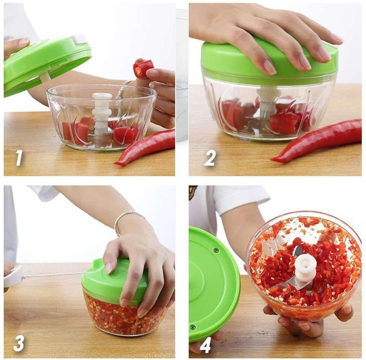 Easy Spin Cutter, Multi-Functional Manual Food Chopper