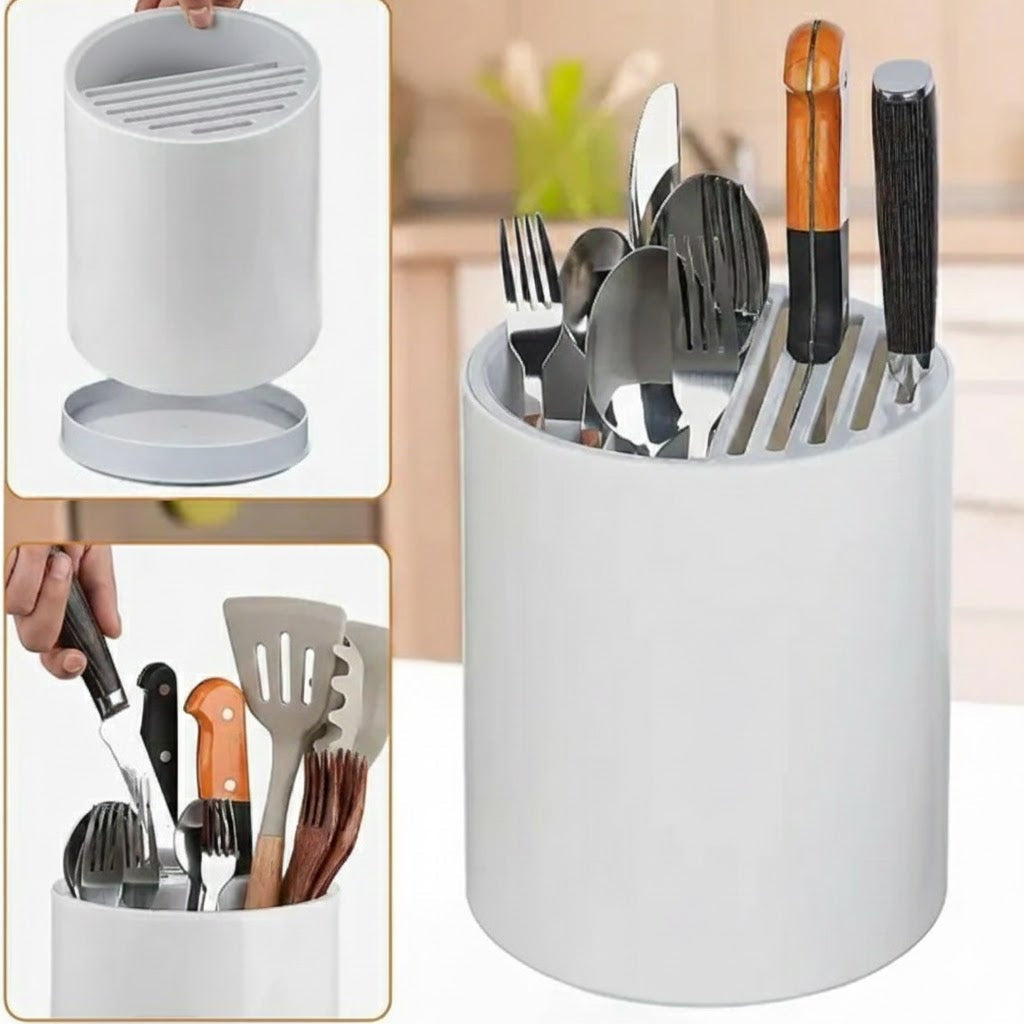 Ecoco 360° Rotating Knife Holder and Utensil Organizer