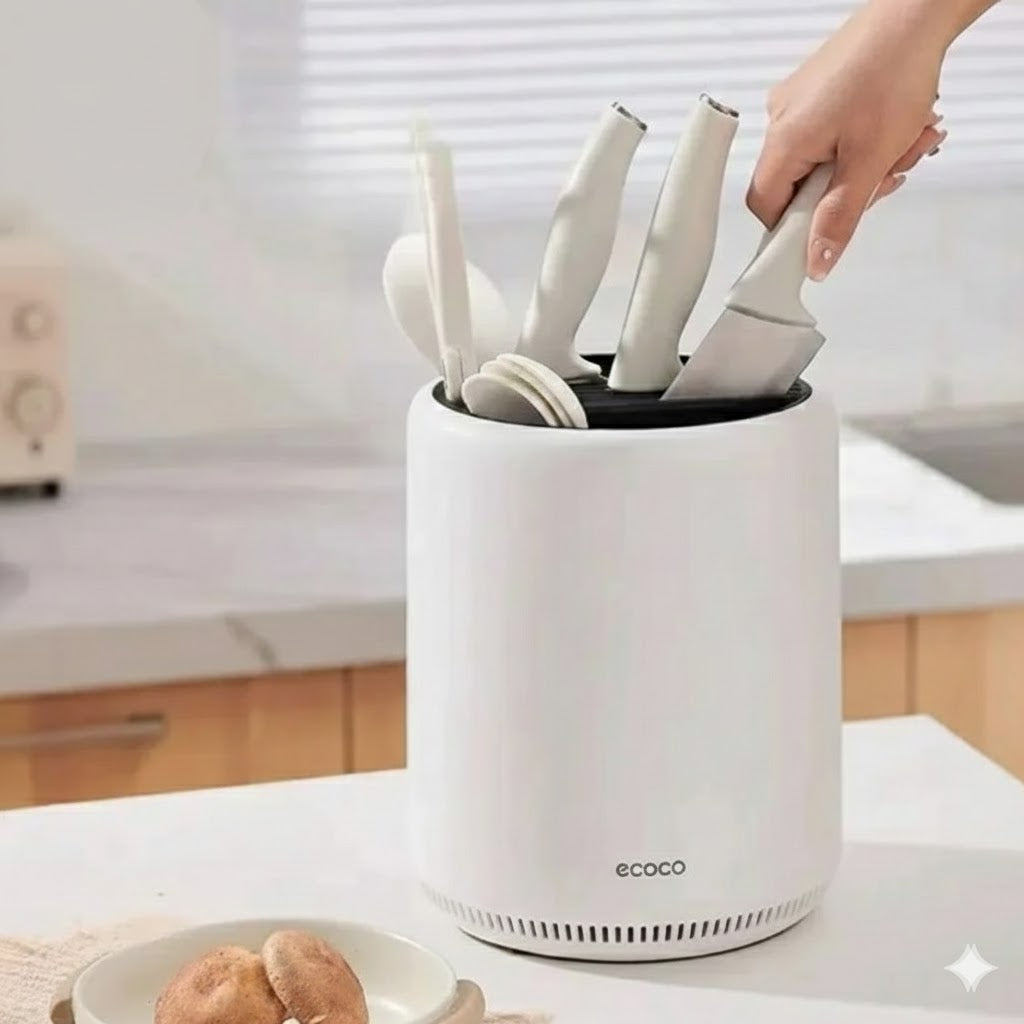 Ecoco 360° Rotating Knife Holder and Utensil Organizer