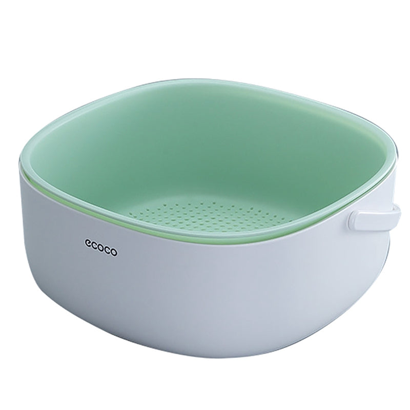 Ecoco Drain Strainer With Handle Retractable, Kitchen Drain Basket Vegetable Washing Basket Colander Tool Strainer