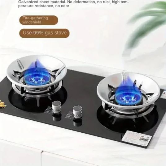 Fire Gas Stove Cover, Universal Gas Stove Burner, Energy Saving Wind Shield