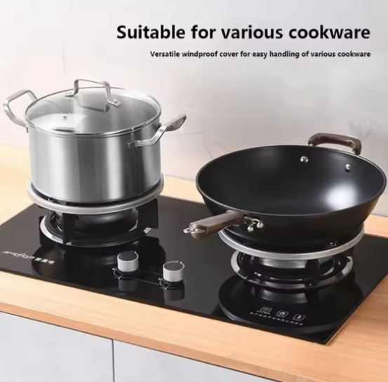 Fire Gas Stove Cover, Universal Gas Stove Burner, Energy Saving Wind Shield
