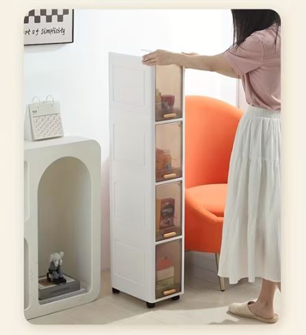 Flip-Top Storage Cabinet, Storage Unit, Multi-Layer Shelving, Large Capacity for Home Use, Suitable for Kitchen, Living Room, Bedroom And Bathroom