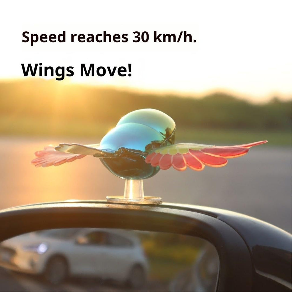 Flying Bird Car & Bike Decoration with Flapping Wings, Weatherproof Vehicle Decor