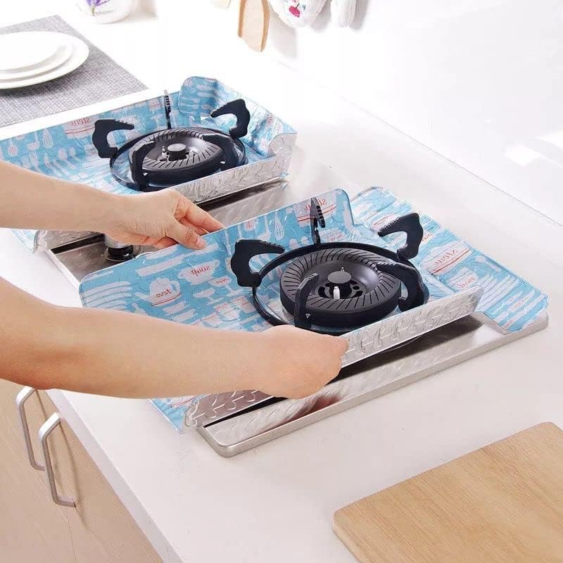 Aluminum Square Foil Gas Stove Liners, 2 Pieces