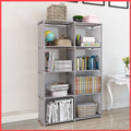 Foldable Bookshelf Open Bookcase, Space-Saving Storage Book Shelf Organizer Rack For Study Room, Office Library