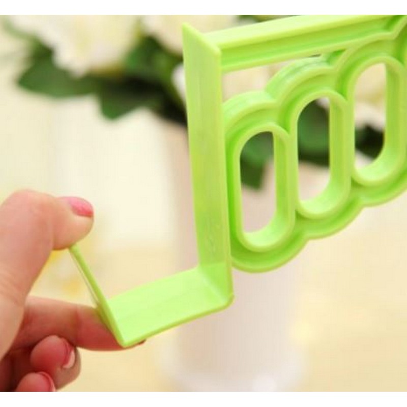 Multi-Function Home Accessories Foldable Clothes Hanger Drying Rack 5 Hole Suit Bathroom Door Plastic Organizer