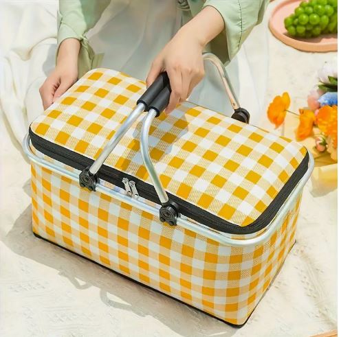 Foldable Insulated Picnic Basket