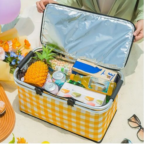 Foldable Insulated Picnic Basket