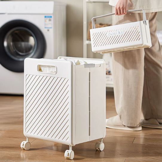 Multifunctional Foldable Laundry Hamper Basket with Wheels