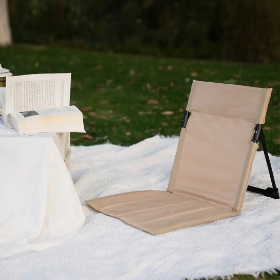 Ergonomic Folding Beach Chair, Durable Aluminum Frame, Picnics & Reading in Parks, Beach Chairs for Adults