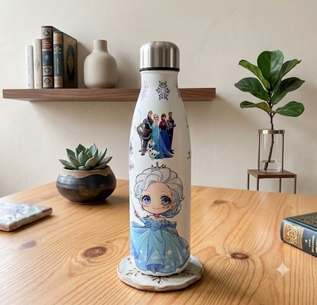 500ml Frozen Theme Stainless Steel Water Bottle for Kids