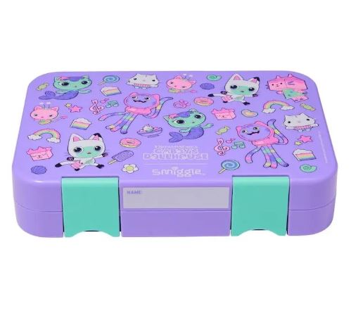 Smiggle - Gabby's Dollhouse 4 Compartment Bento Lunch Box for Kids