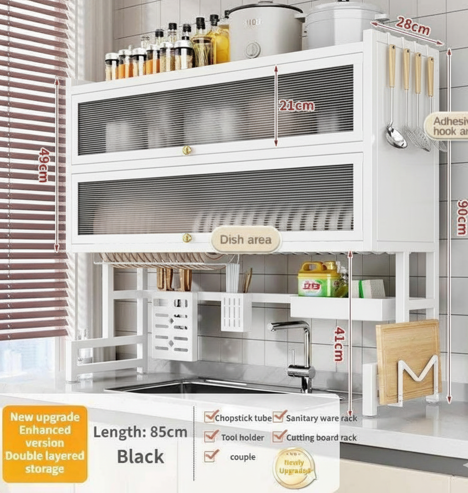 Double Cabin Over the Sink Rack