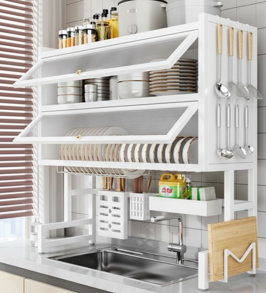 Double Cabin Over the Sink Rack