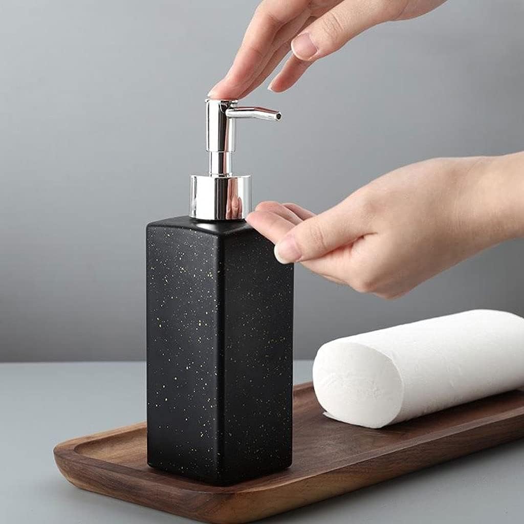 350ml Glass Hand Soap Dispenser, Shower Soap Dispenser Bottle with Pump