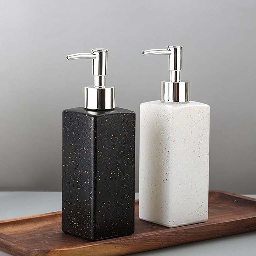 350ml Glass Hand Soap Dispenser, Shower Soap Dispenser Bottle with Pump