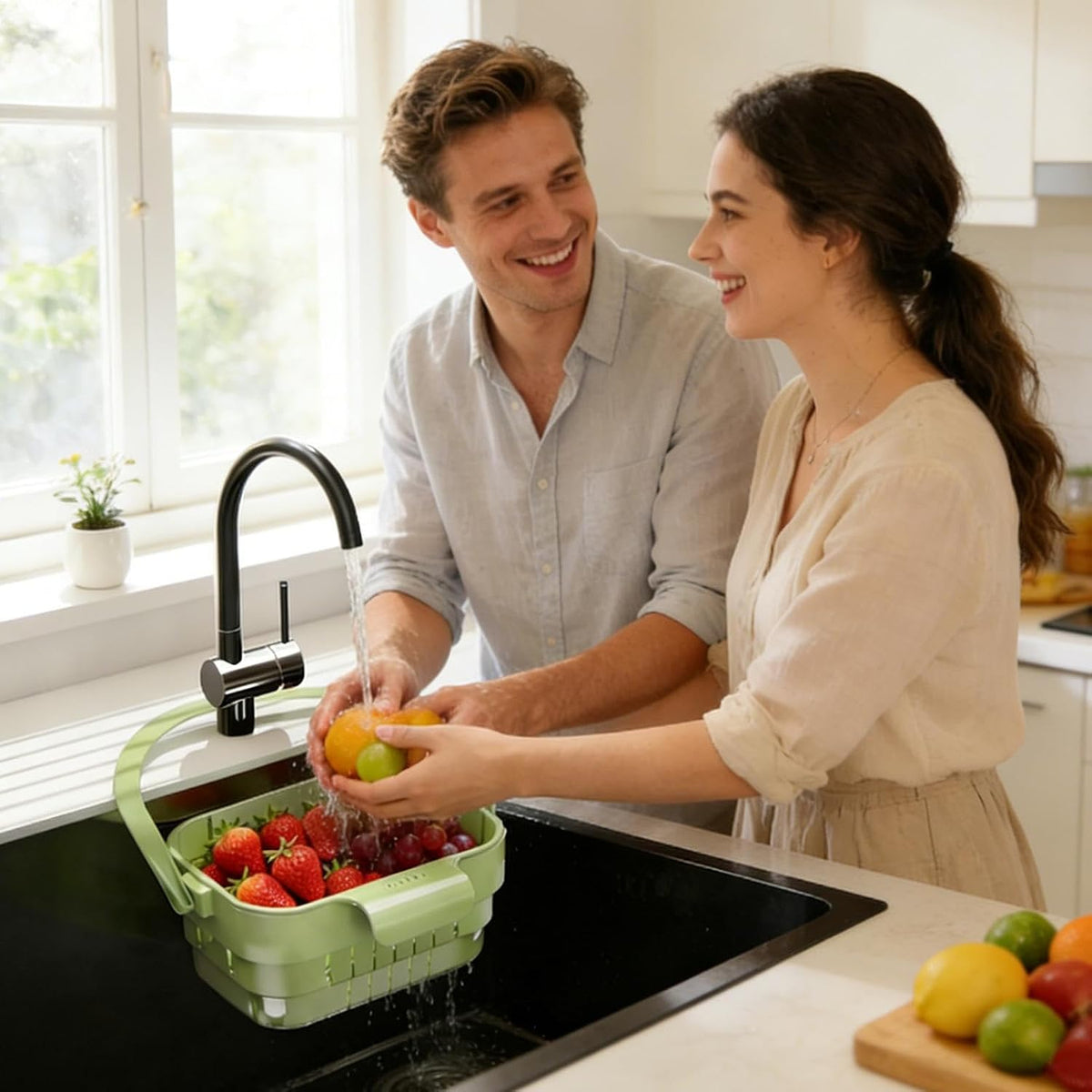 Hanging Sink Drain Basket for Kitchen | Kitchen Sink Drain Basket | Sink Basket Strainer | Sink Drainer
