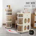 Living Room Bedroom Baby Cupboard Plastic Wardrobe Kitchen Folding Cupboard Organizer with Wheels